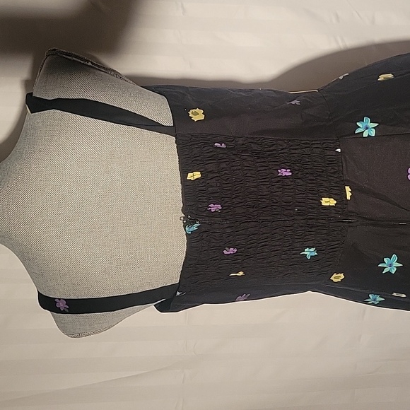 Madison Leigh Women Black Floral Sleeveless Midi Dress, Size: 12 - Picture 6 of 11